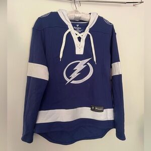 TAMPA BAY LIGHTNING PULL OVER WOMENS HOODIE💋 FANATICS SIZE MEDIUM